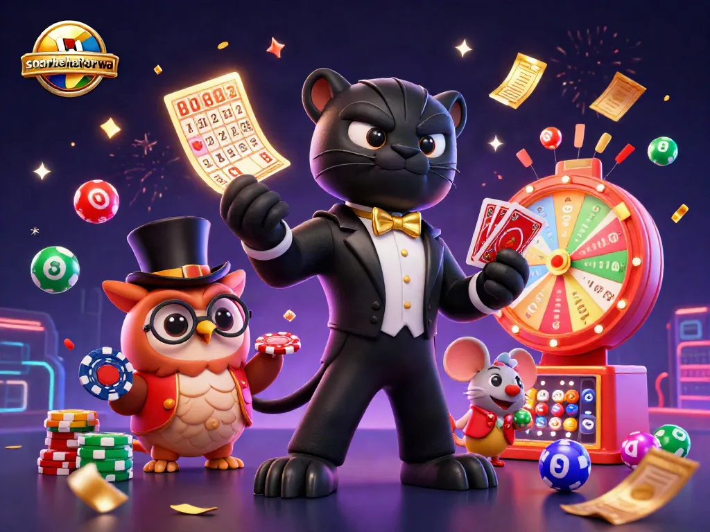 Engage with soarbehaviorwa in a lively 3D casino scene with vibrant characters and dynamic betting excitement.